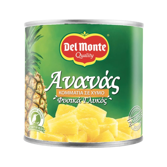 Del Monte Κομπόστα Ανανά Κύβοι Σε Φυσικό Χυμό 260g