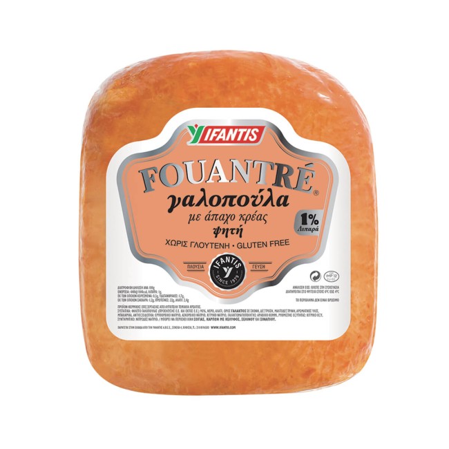 Υφαντής Fouantre Γαλοπούλα Ψητή Χωρίς Γλουτένη, 200gr ~ 7 φέτες
