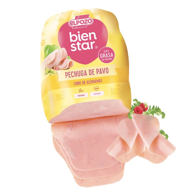 Elpozo Γαλοπούλα Βραστή Ισπανίας, 200gr ~ 8 φέτες (GLUTEN FREE)