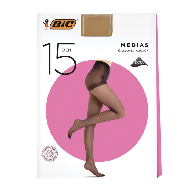 Bic Medias Καλσόν 15D Μελί Large