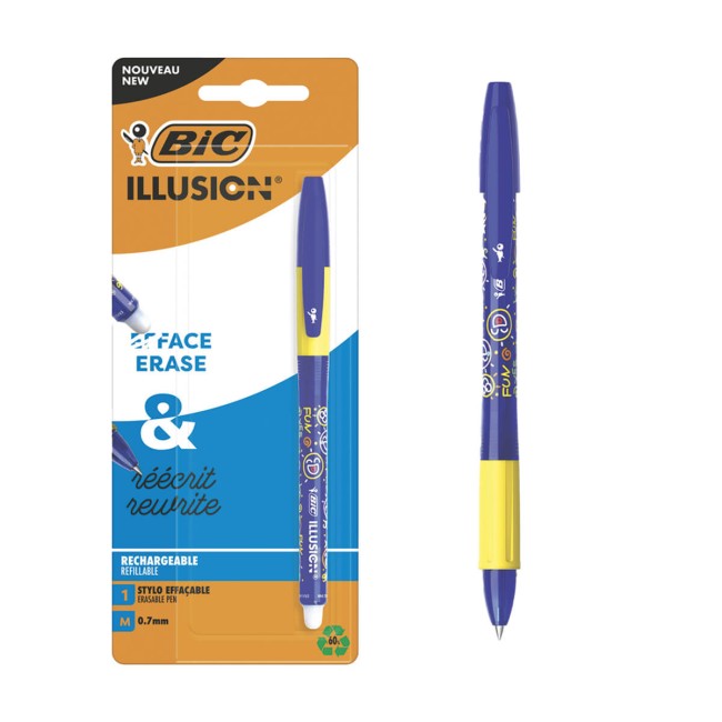 Bic Στυλό Illusion Gel Μπλέ