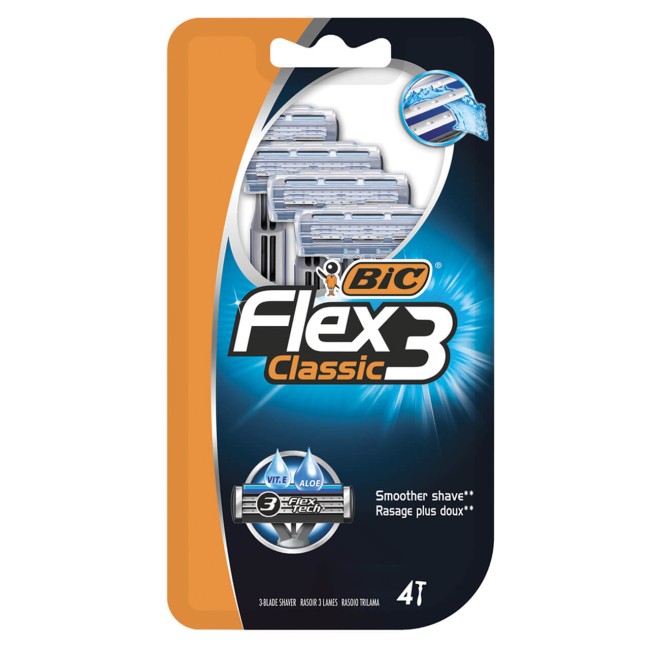 Bic Flex 3 Classic ξυραφάκια 4τμχ συσκευασία