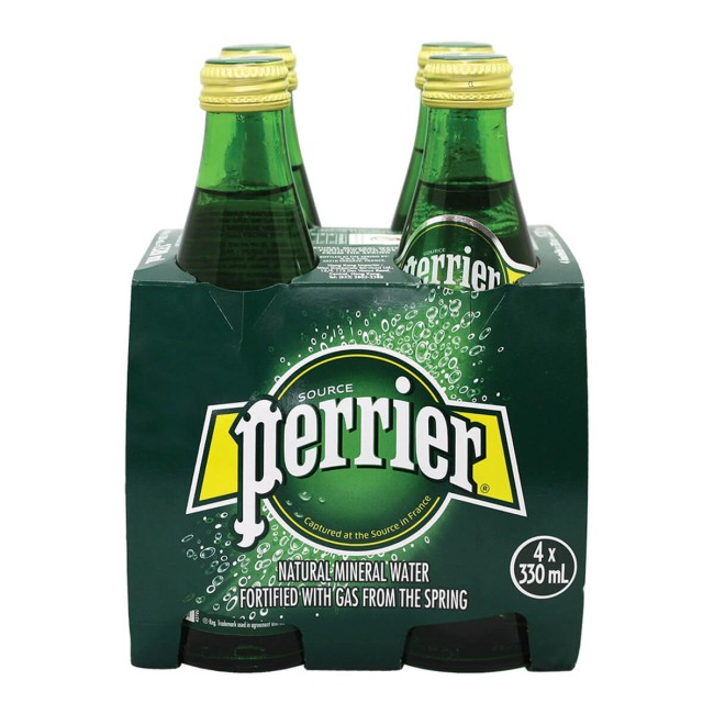 Perrier Ανθρακούχο Φυσικό Μεταλλικό Νερό 4x330ml
