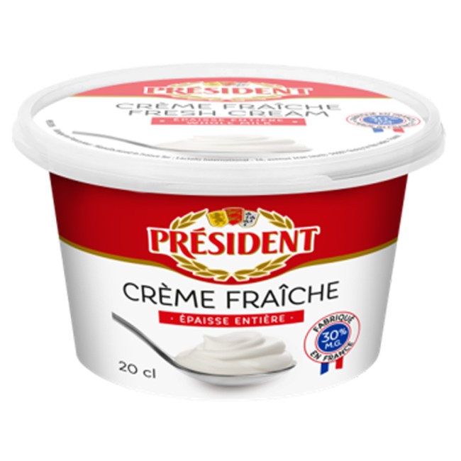 President Creme Fraiche Φρέσκια Κρέμα Γ'αλακτος 30% Λιπαρά 200ml