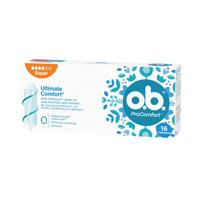 O.B Ταμπόν Pro Comfort Super 16τμχ O.B Ταμπόν Pro Comfort Super 16τμχ