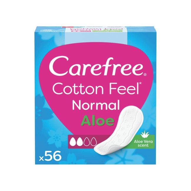 Carefree Cotton σερβιετάκια με αλόε βέρα 56τμχ συσκευασία