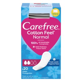 Carefree Σερβιετάκι Cotton Fell Normal Fresh 20τμχ