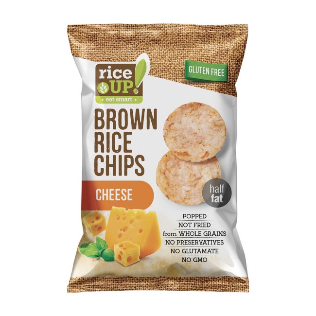 Rice Up! Chips Ρυζιού με Γεύση Τυρί 60gr (gluten free)