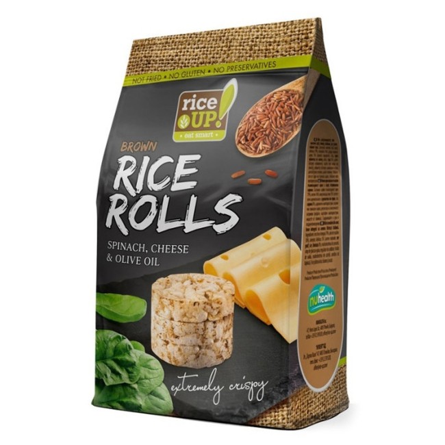 Rice Up! Rolls Με Σπανάκι,Τυρί & Ελαιόλαδο 50gr