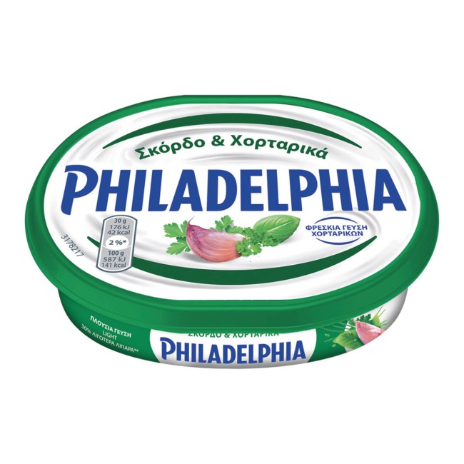 Philadelphia Τυρί Κρέμα με Σκόρδο 200gr Philadelphia Τυρί Κρέμα με Σκόρδο 200gr