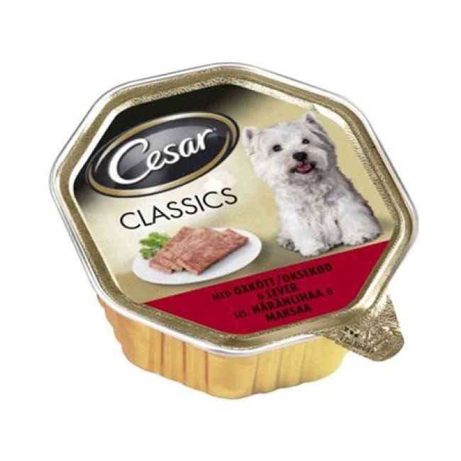 Cesar Wet Dog Food Beef 150gr Cesar υγρή τροφή σκύλου με μοσχάρι 150gr