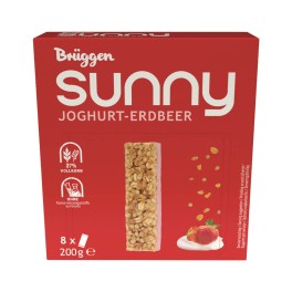 Bruggen Sunny Strawberry Yoghurt Muesli Snack 25Gx8