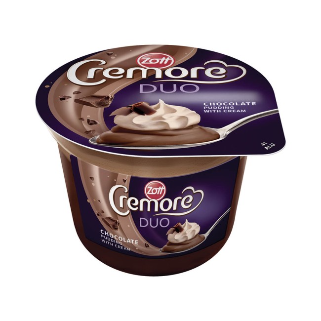 Zott Cremore Duo Chocolate Pudding + Cream 190gr