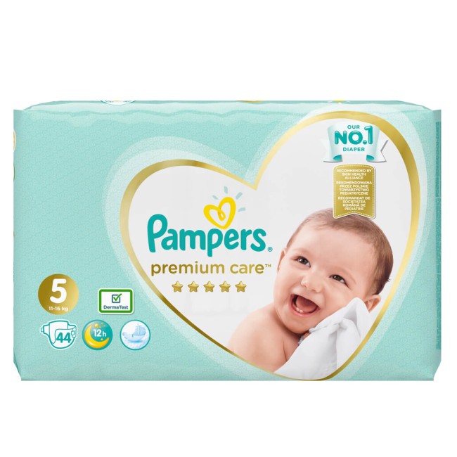 Pampers Πάνες Premium Care Jumbo Νο5 11-16kg 44τμχ