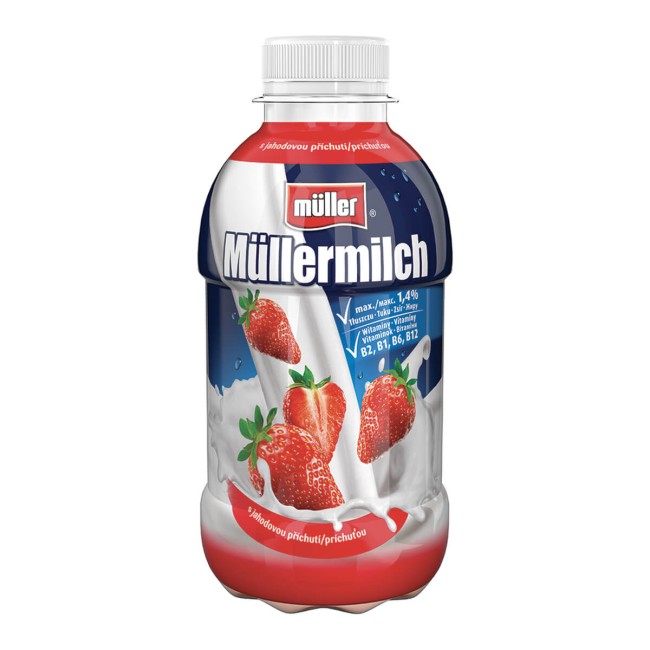 Muller Γάλα με Γεύση Φράουλα 380ml