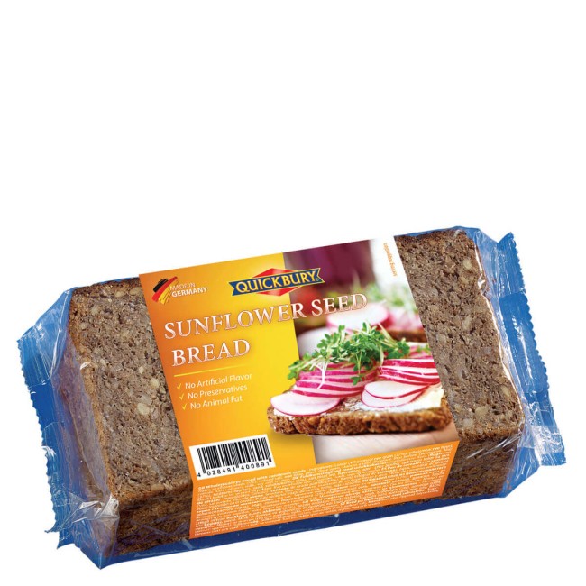 Quickbury Ψωμί Μαύρο Ηλιοτρόπιου 500gr