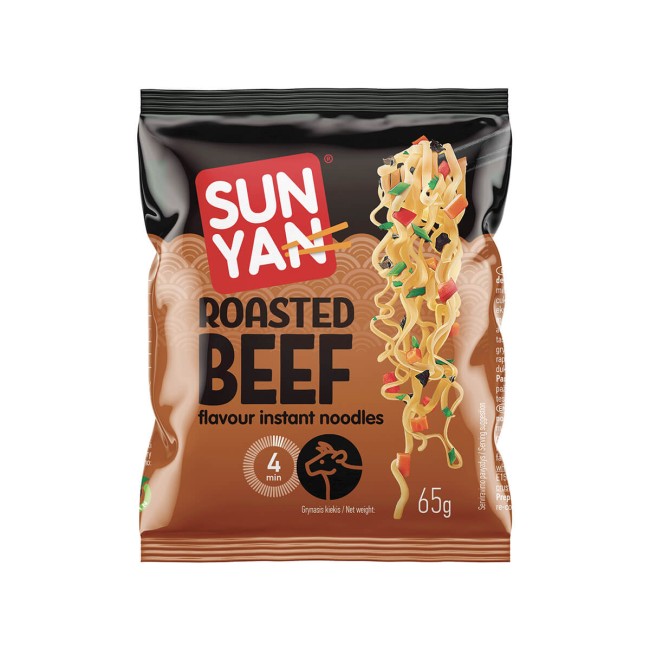 Sun Yan Instant Nooodles Μοσχάρι  65gr