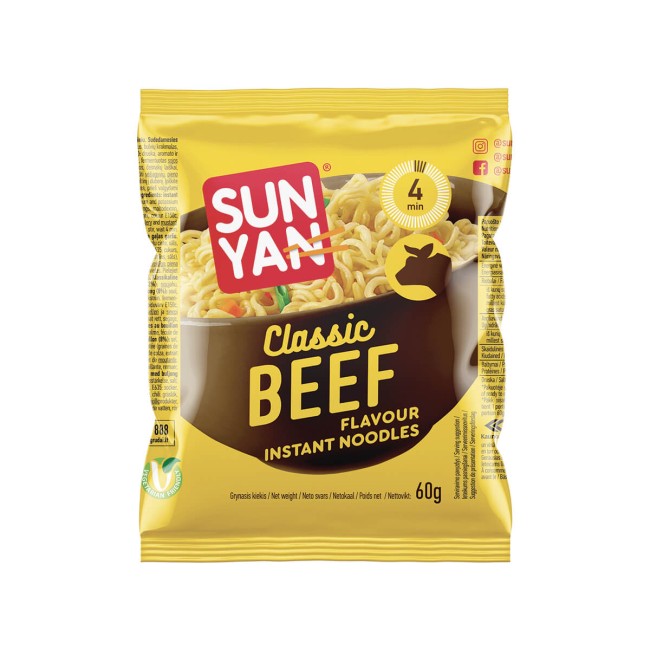 Sun Yan Instant Nooodles Μοσαχάρι Classic 65gr