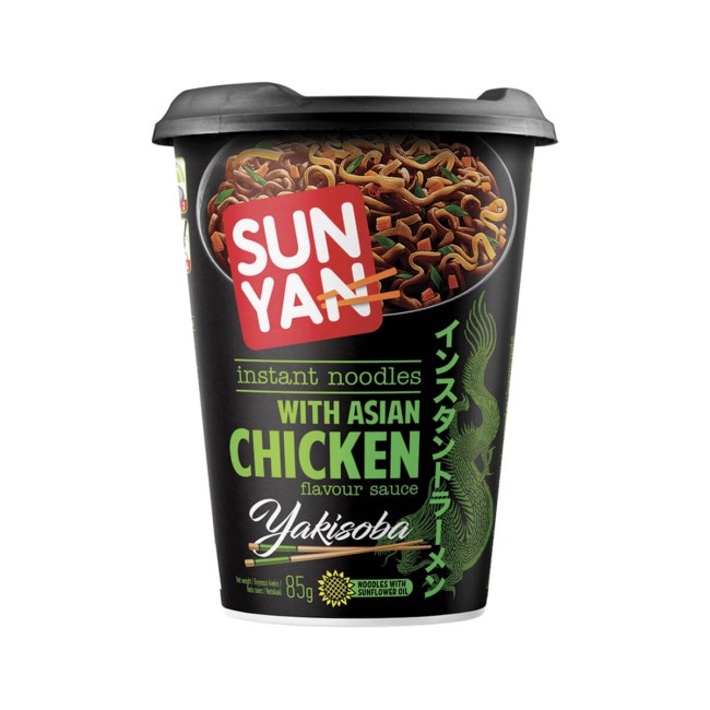 Sun Yan Instant Nooodles Κοτόπουλο Κύπελλο 85gr