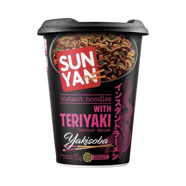 Sun Yan Instant Nooodles Teriyaki Κύπελλο 85gr