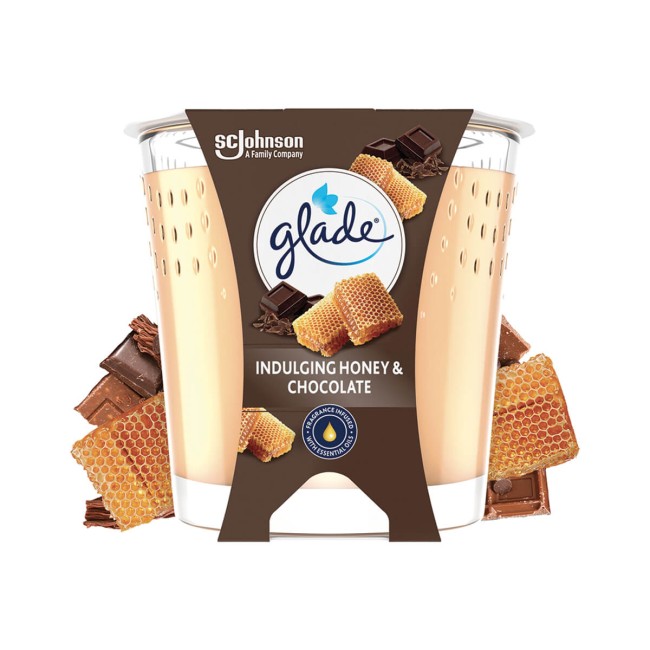 Glade Αρωματικό Κερί Χώρου Honey & Chocolate 112gr Glade Αρωματικό Κερί Χώρου Honey & Chocolate 112gr