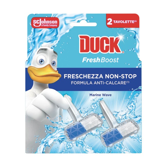 Duck Μπλοκ Τουαλέτας Fresh Boost Marine Wave 16gr x2τμχ