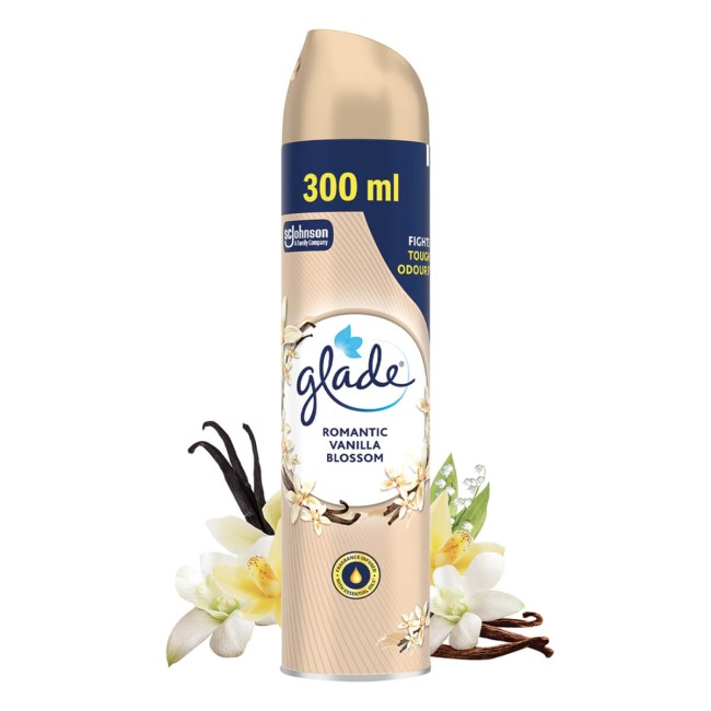 Glade Aerosol Romantic Vanilla Blossom 300ml