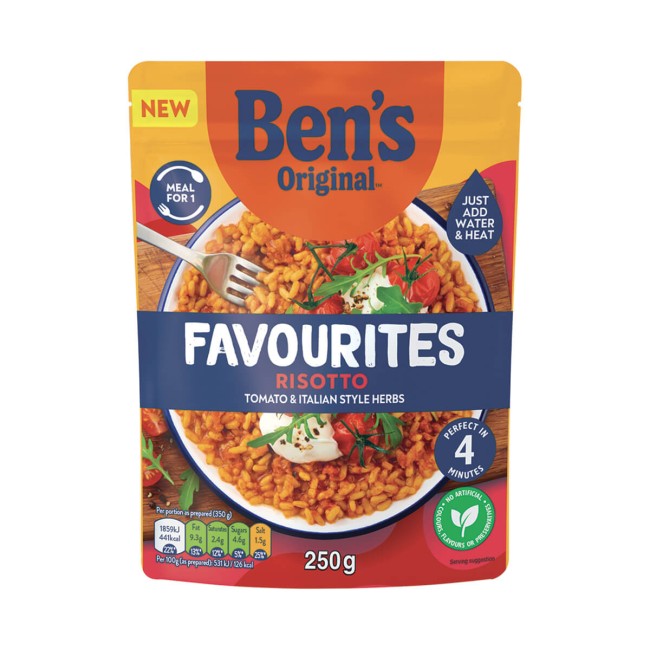 Ben's Original Ριζότο Ντομάτα και Μυρωδικά 4min 250gr