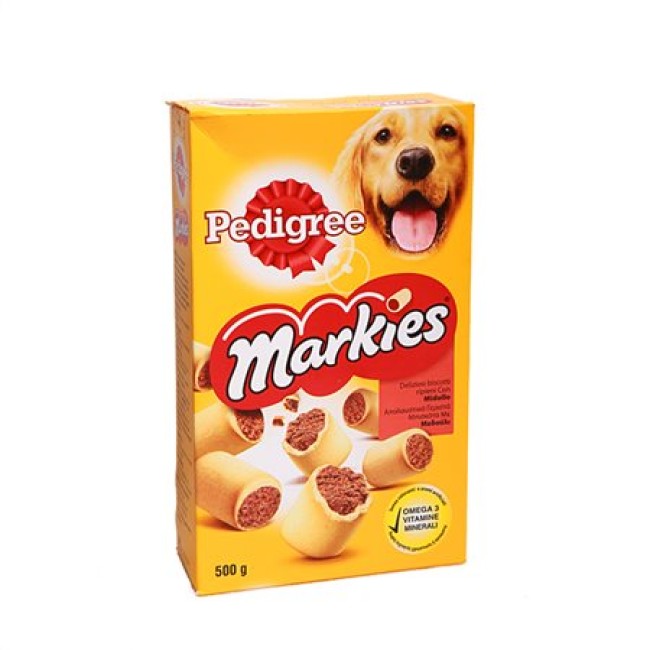 Pedigree Markies Dog Biscuits 500g Filled Treats Pedigree Markies μπισκότα σκύλων 500g τραγανά σνακ με γέμιση