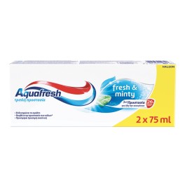Aquafresh Οδοντόκρεμα Fresh & Minty 2x75ml