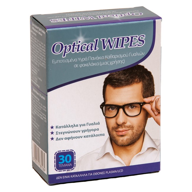 Optical Wipes Πανάκια Γυαλιών 30τμχ