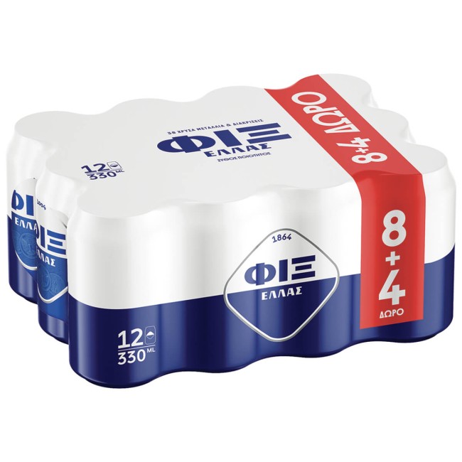 Φιξ Μπύρα 8x330ml +4 Δώρο