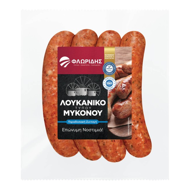 Φλωρίδης Λουκάνικα Τύπου Μυκόνου 400g