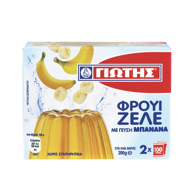 Γιώτης Φρουί Ζελέ Μπανάνα 2x100gr