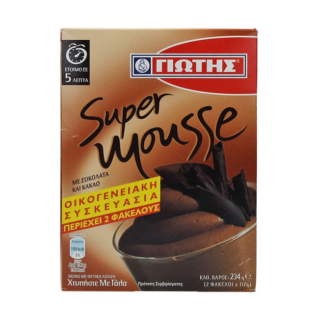 Γιώτης Super Mousse Σοκολάτα 2x 117gr