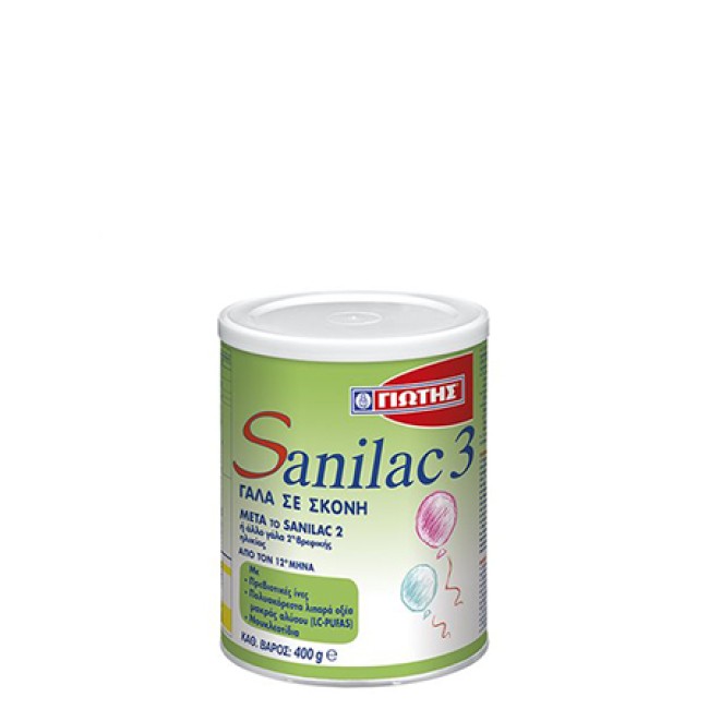 Sanilac-3 Γάλα Τρίτης Βρεφικής Ηλικίας 400gr
