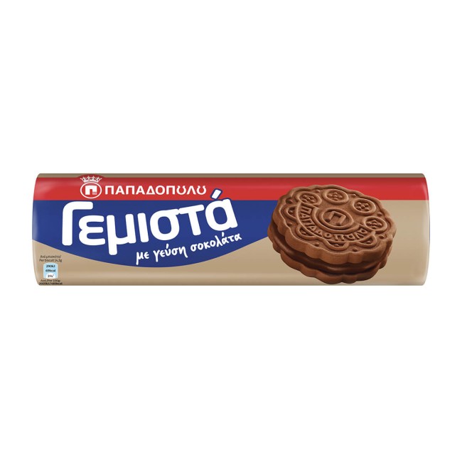 Παπαδοπούλου Μπισκότα Γεμιστά Κακάο 200g Παπαδοπούλου Μπισκότα Γεμιστά Κακάο 200g
