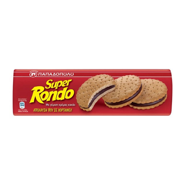 Παπαδοπούλου Μπισκότα Rondo Σοκολάτα 500g