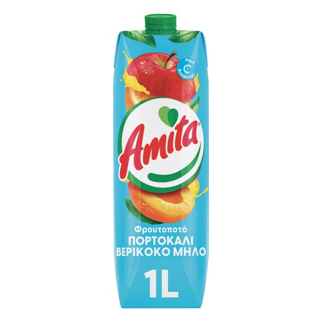 AMITA 1L ΠΟΡΤΟΚ/ΜΗΛΟ/ΒΕΡΥΚ ΦΡΟΥΤΟΠΟΤΟ Ανάμικτοι