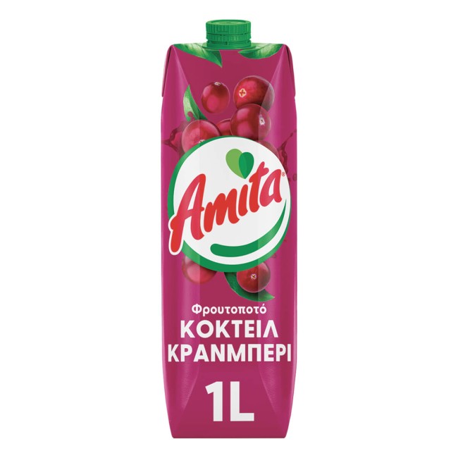 Amita Φρουτοποτό Cranberry 1lt Amita Φρουτοποτό Cranberry 1lt