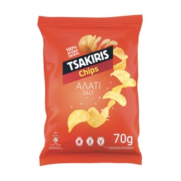 Τσακίρης Chips Με Αλάτι 70gr