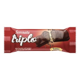 Triplo Σοκολάτα Γάλακτος με Κρέμα και Βάφλα 50gr