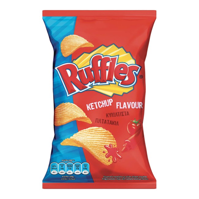 Ruffles Chips Κυματιστά με Ketchup 120g