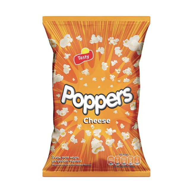 Tasty Poppers Ποπ Κορν με Τυρί 75g