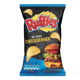 Ruffles Πατατάκια Κυματιστά Cheeseburger 120g
