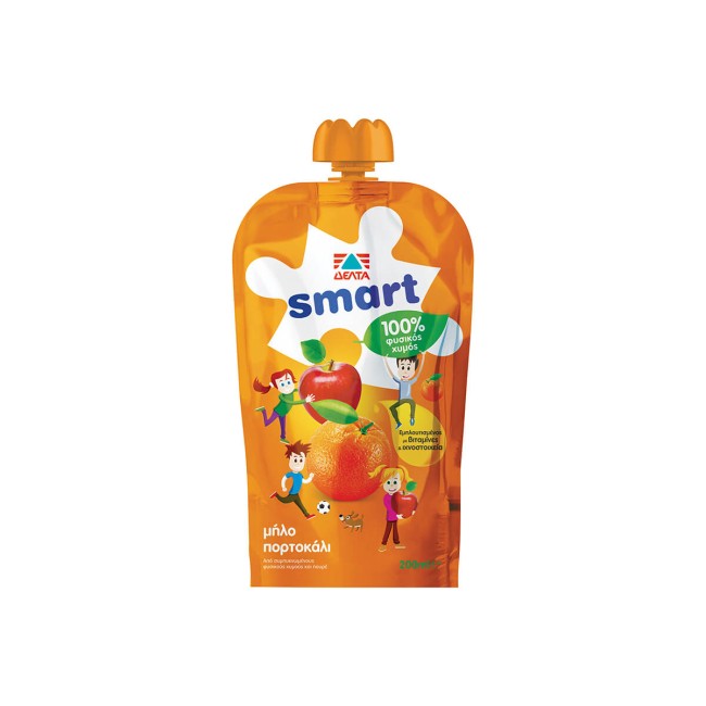 Δέλτα Smart Φυσικός Χυμός Μήλο Πορτοκάλι 200ml