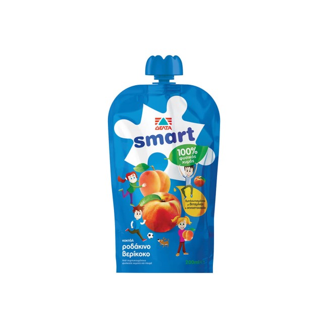 Δέλτα Smart Φυσικός Χυμός Ροδάκινο Βερίκοκο 200 ml Δέλτα Smart Φυσικός Χυμός Ροδάκινο Βερίκοκο 200 ml