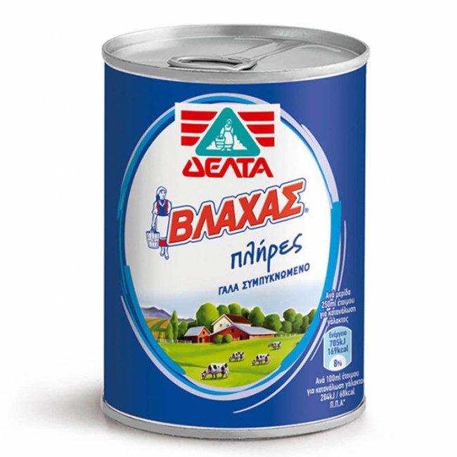Βλάχας Γάλα Εβαπορέ Πλήρες 7,5% 410g