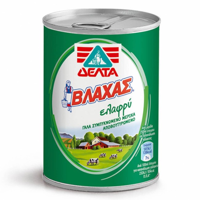 Βλάχας Γάλα Εβαπορέ Ελαφρύ 4% 410g