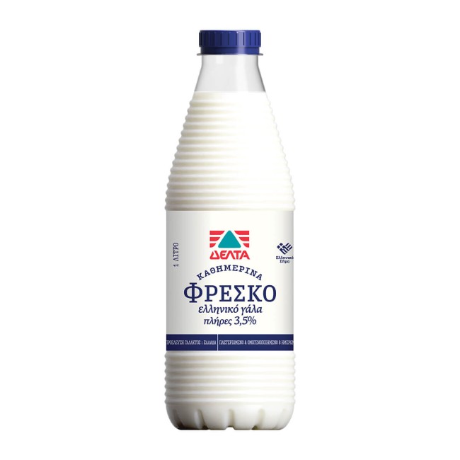Δέλτα Καθημερινά Φρέσκο Γάλα Πλήρες 1lt